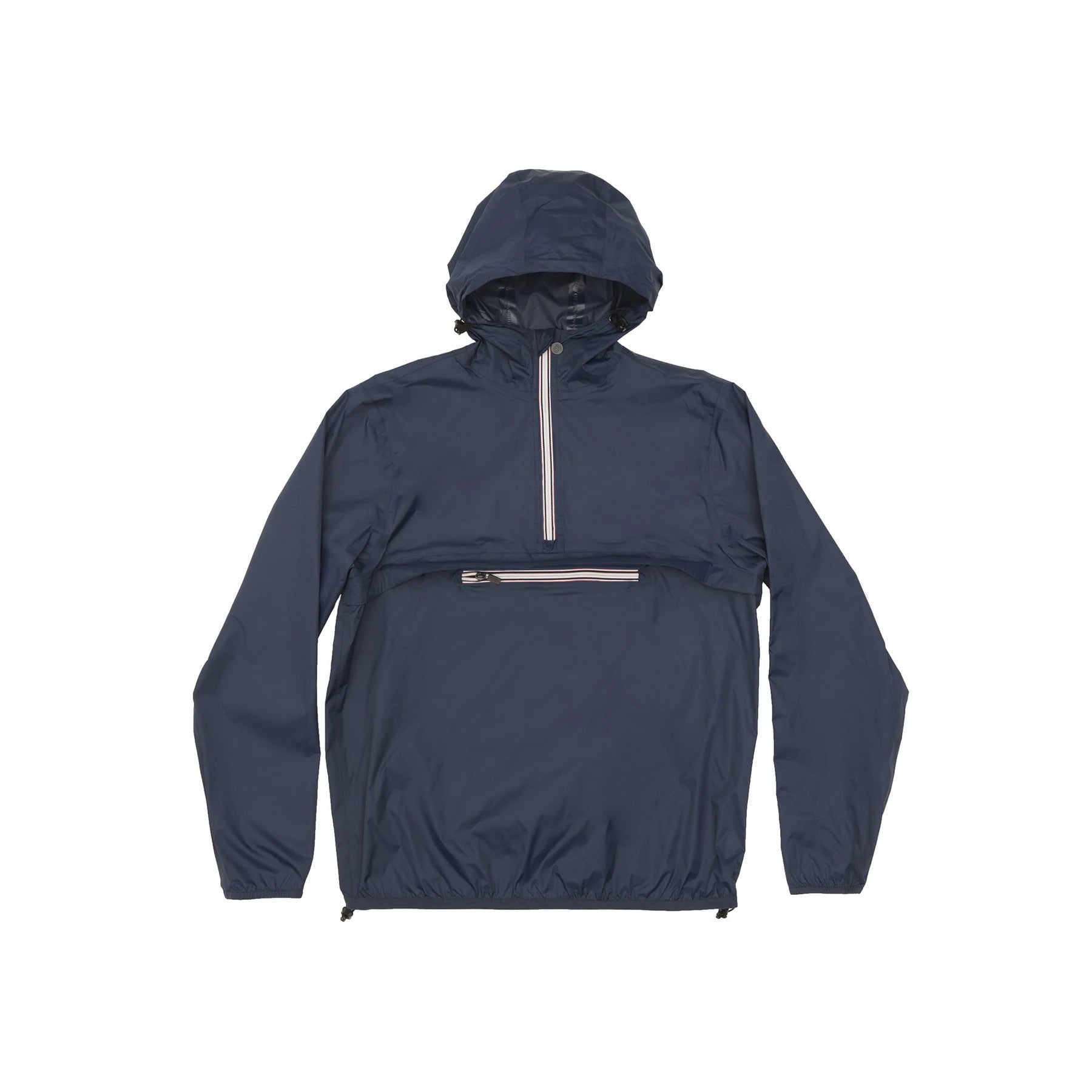 Men's navy quarter zip packable rain jacket and windbreaker - O8Lifestyle