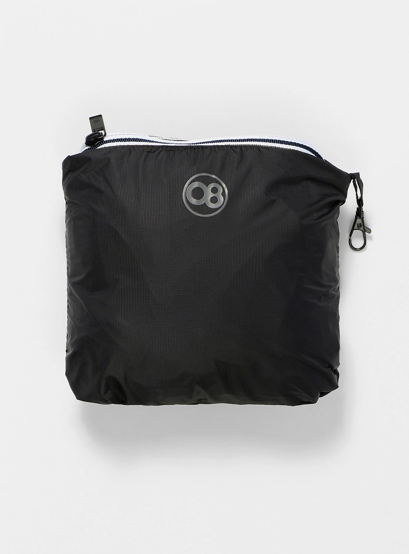 Kids Black Full Zip Packable Rain Jacket and Windbreaker - O8Lifestyle