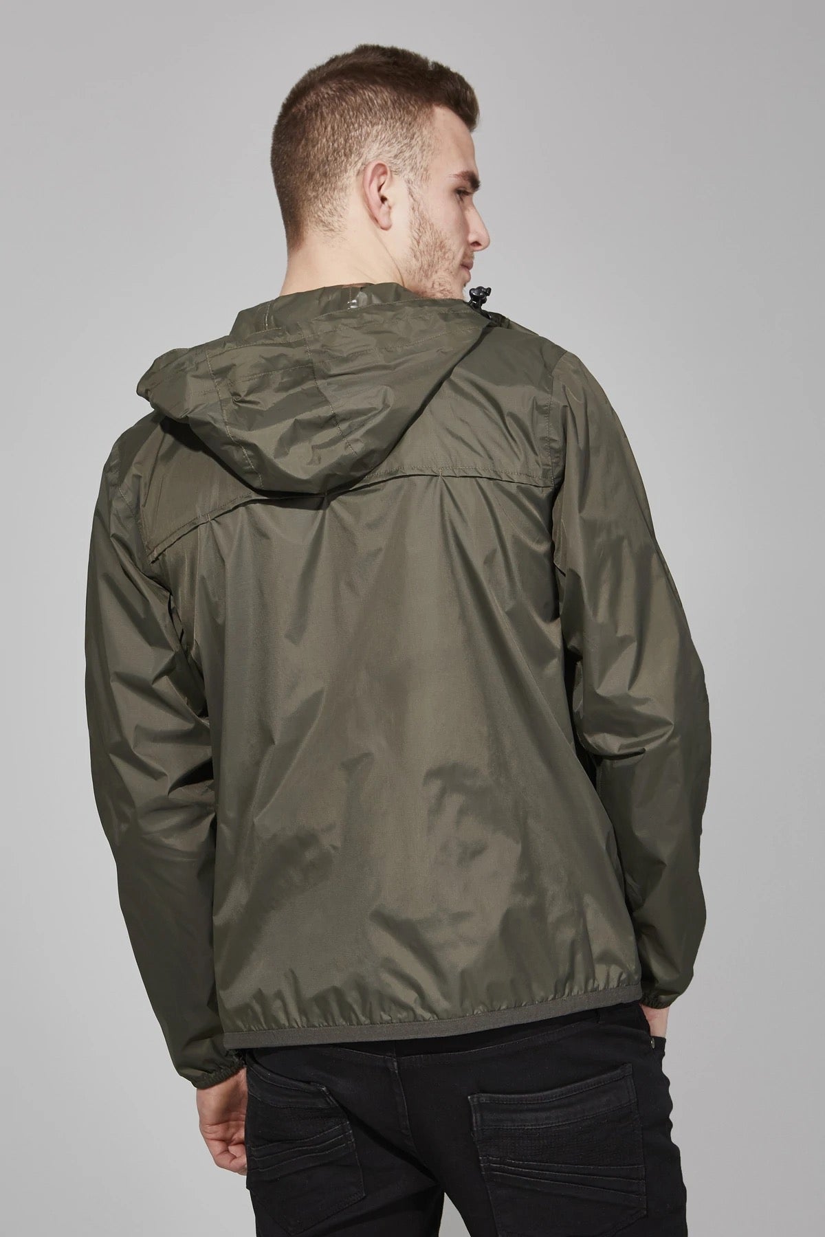 Torba full zip packable rain jacket and windbreaker