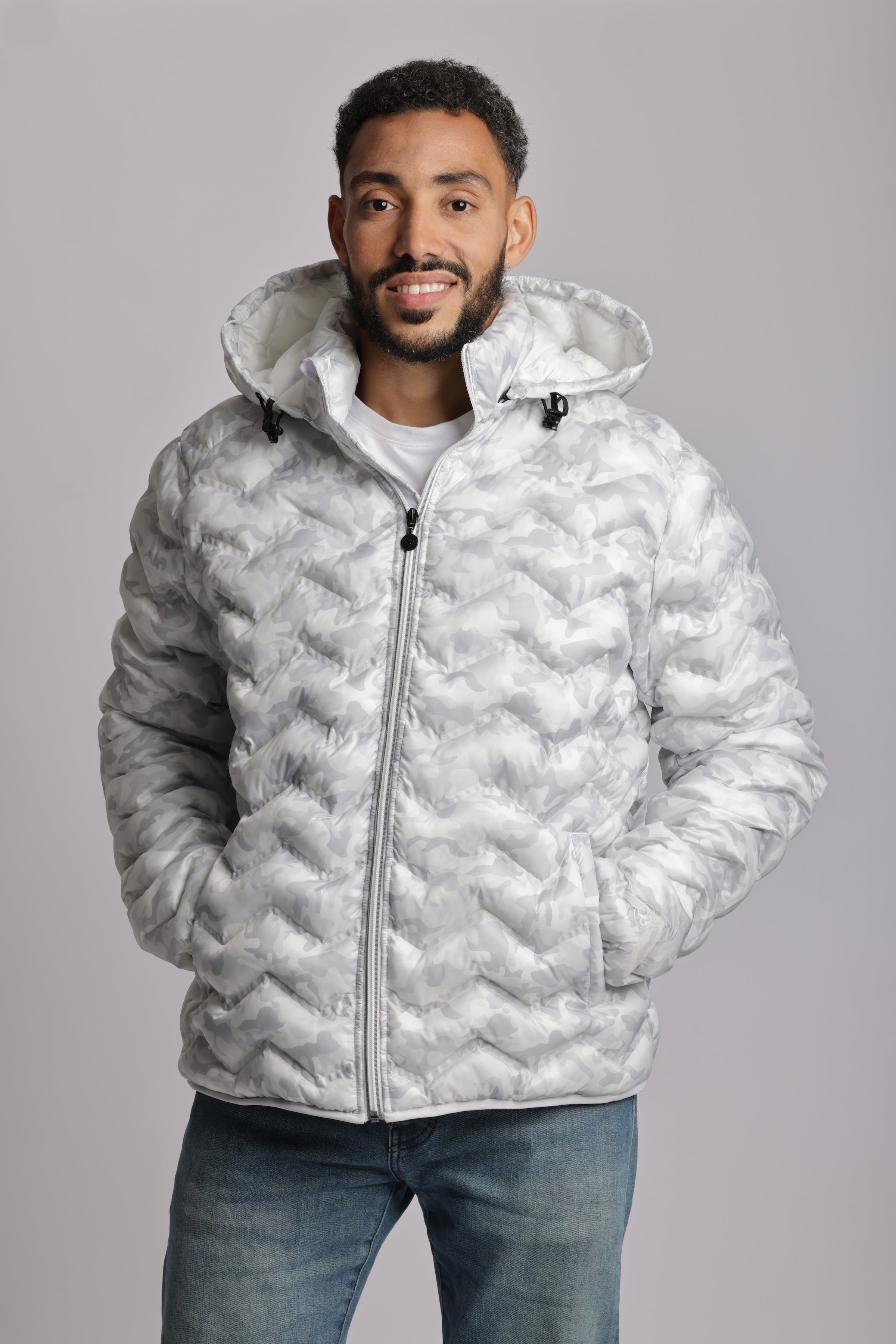 White Puffer Jacket In Snow Winter Puffer Jacket Outfit Coat