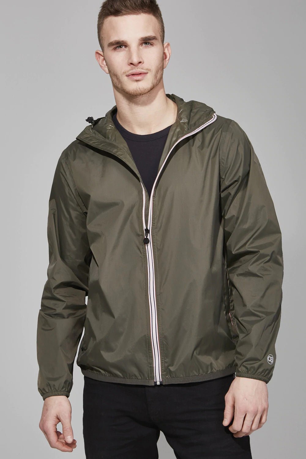 Men's torba full zip packable rain jacket and windbreaker - O8Lifestyle