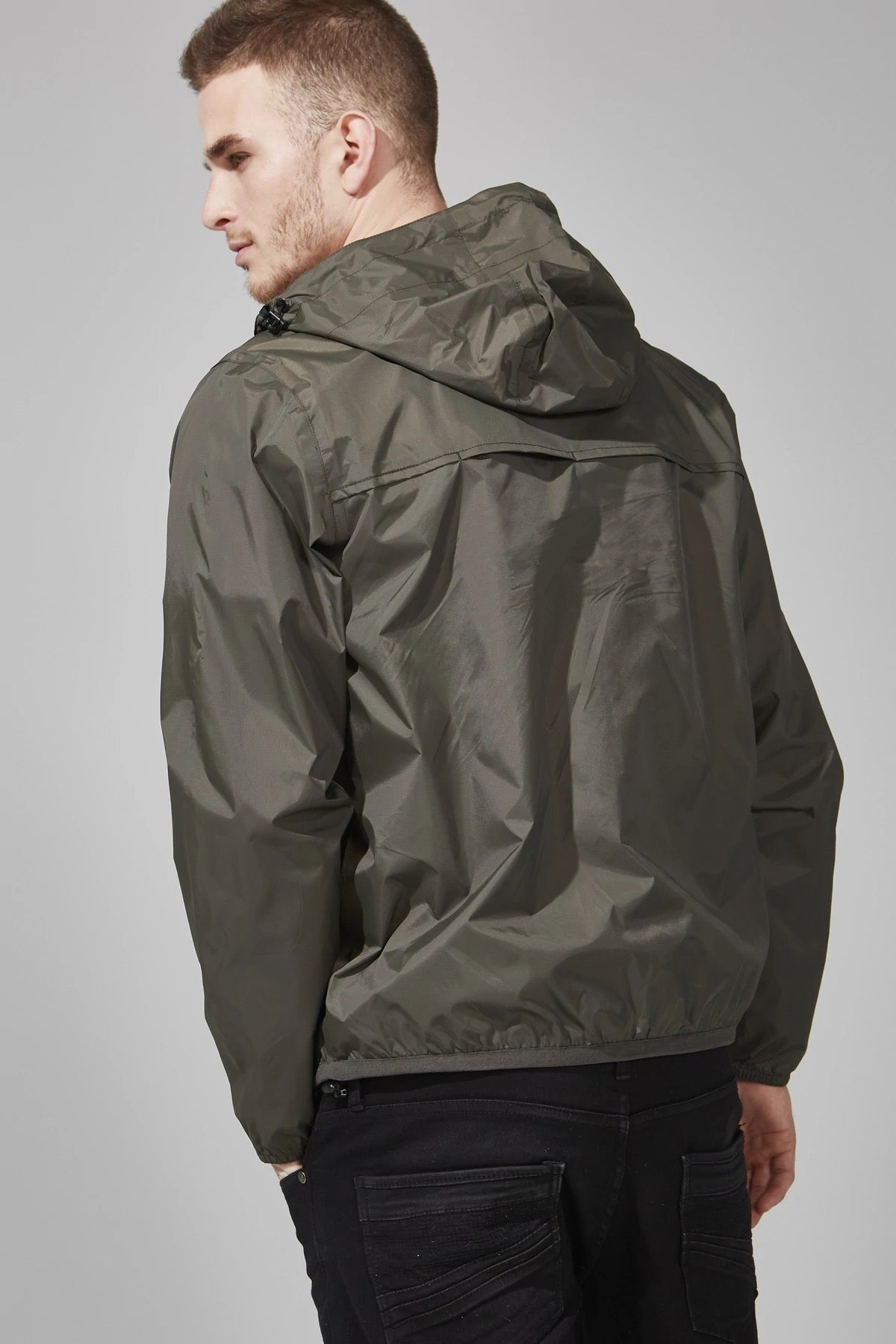 Men's torba quarter zip packable rain jacket and windbreaker - O8Lifestyle