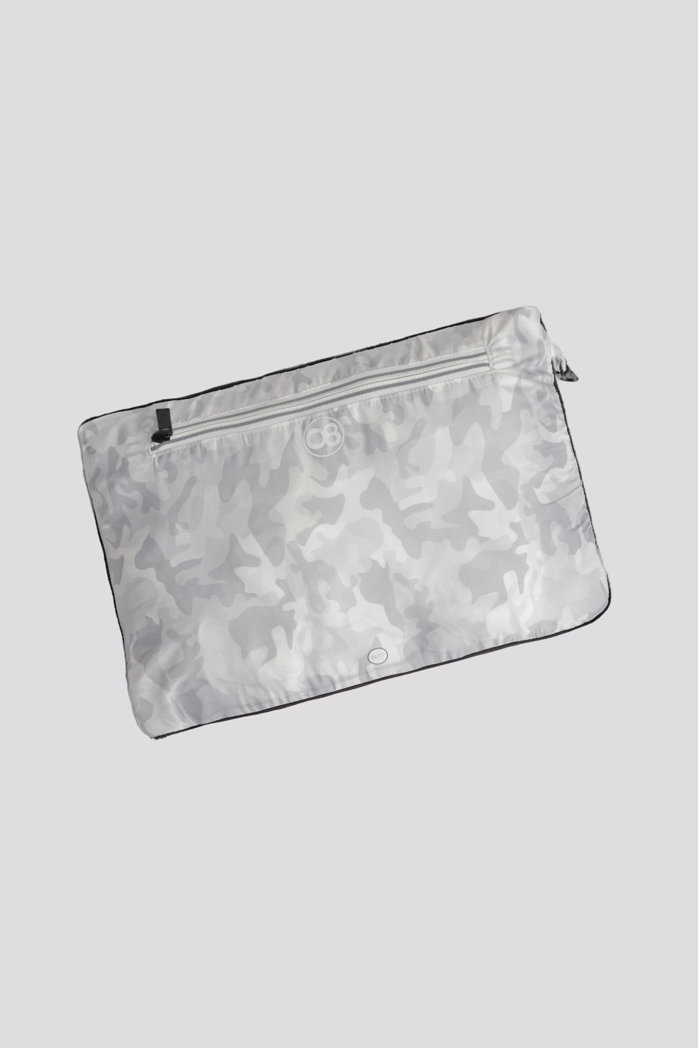 Women's packable puffer jacket in white camo - O8Lifestyle