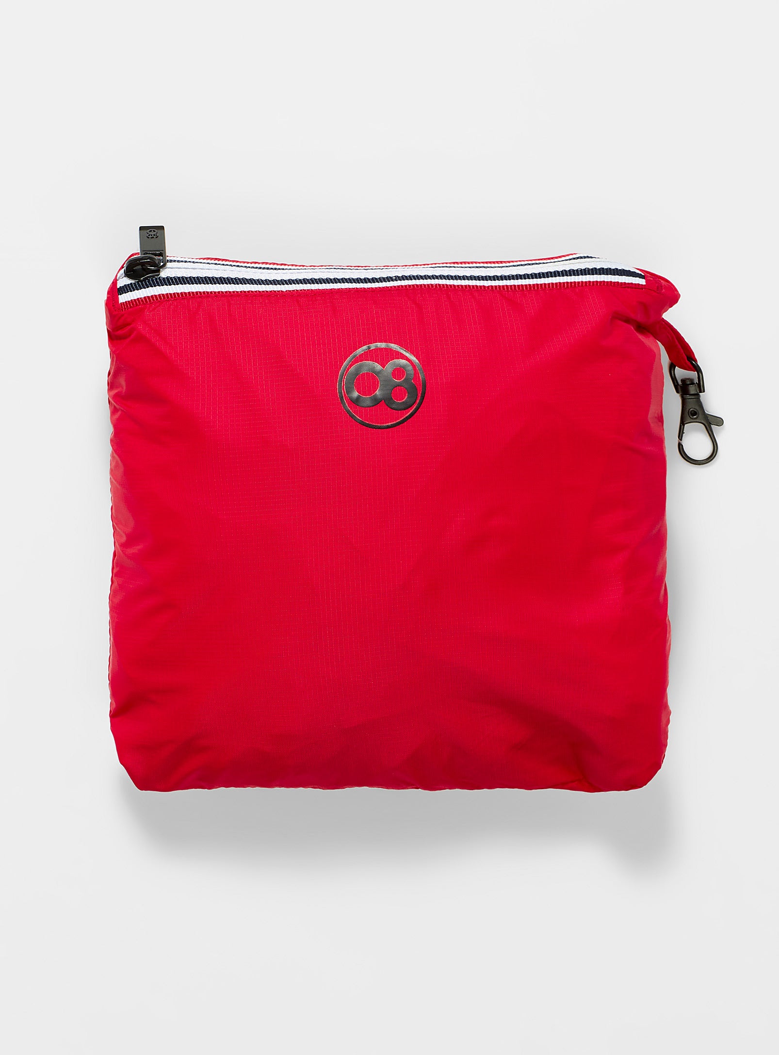 Sam - Kids Red Full Zip Packable Rain Jacket - O8lifestyle