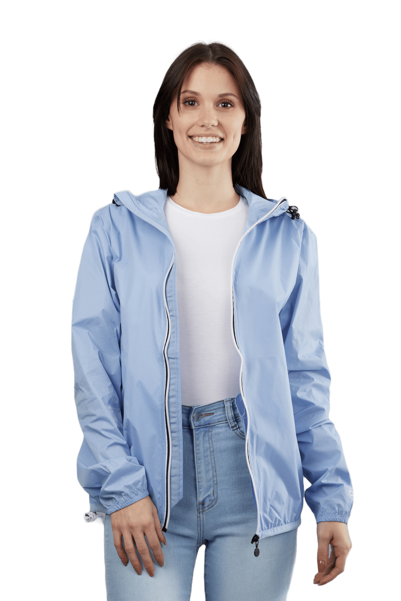 YYDGH Womens Waterproof Rain Jackets Full Zipper Snap Buttons Windbreaker  Jacket Plus Size Hiking Outdoor Outerwear with Pockets