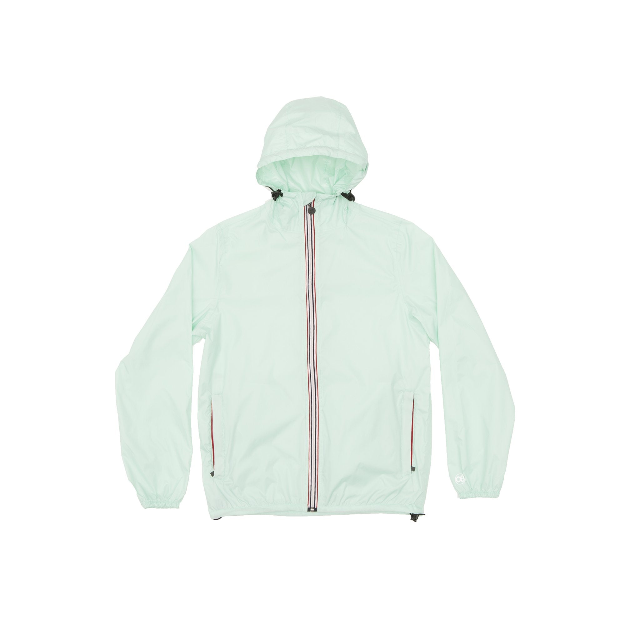 Sloane - Mint Full Zip Packable Rain Jacket - O8lifestyle.